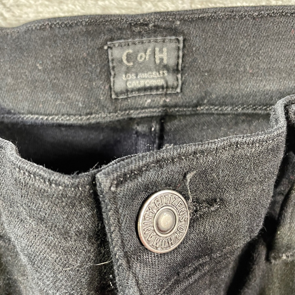 Citizens of Humanity Jeans Womens 27 Black Rocket Crop High Rise Skinny - Picture 2 of 14